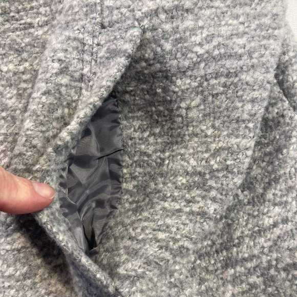 NWT I*N*C International Concepts Wool Blend Zip Front Winter Coat, Grey Size XXL - Picture 6 of 11
